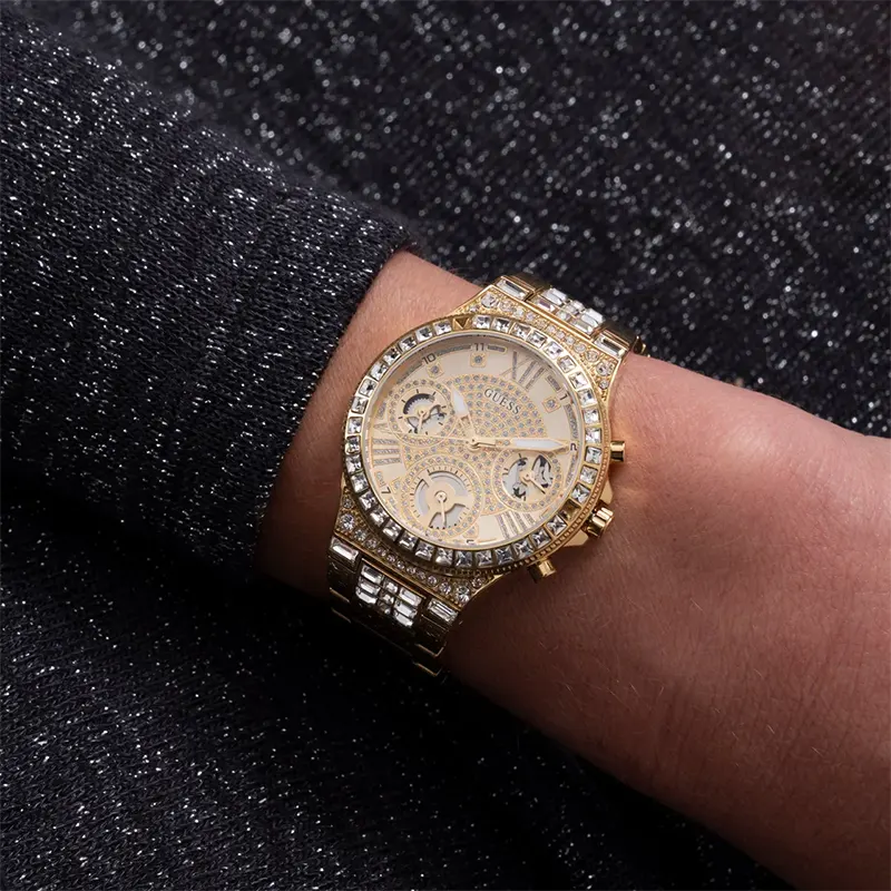 Guess Moonlight Multifunction Gold-tone Ladies Watch- GW0320L2